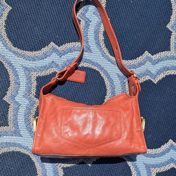 Htf Coach Bleecker Street Haversack Orange Leather 13776! Rare! - Picture 2 of 12
